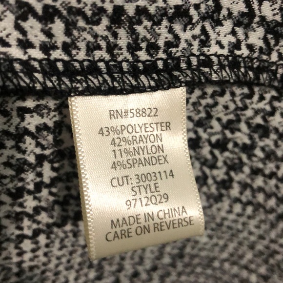 nwotMAX STUDIO Houndstooth Duster Jacket Open Front Knit UNLINED Pockets - Picture 5 of 5